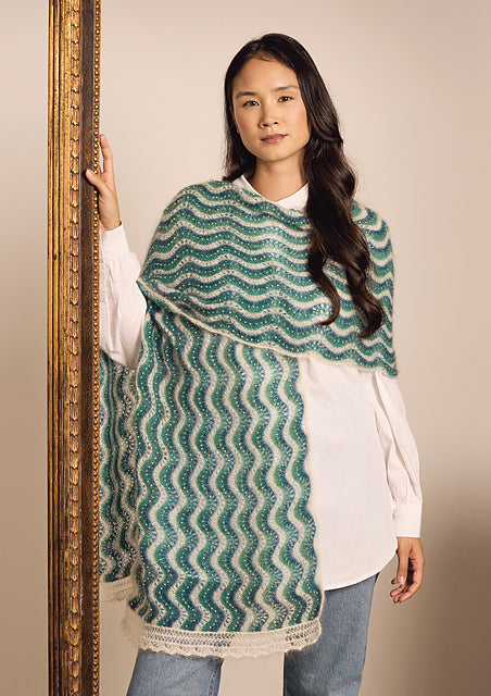 Beaded Kidsilk Haze Scarf by Lisa Richardson