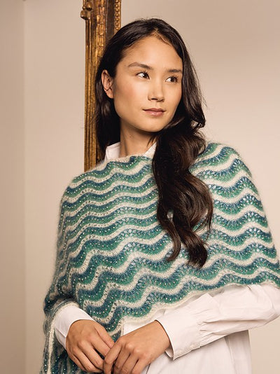 Beaded Kidsilk Haze Scarf by Lisa Richardson