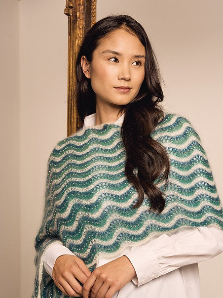 Beaded Kidsilk Haze Scarf by Lisa Richardson