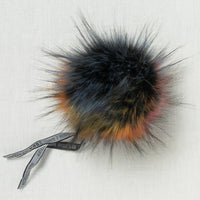 Lovafur Luxe Faux Fur Pom Blue Harlequin