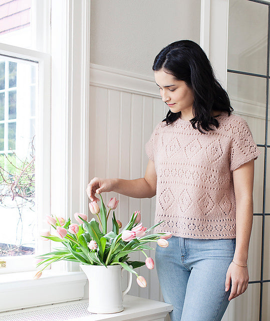 Boxy Lace Tee by Churchmouse Yarns and Teas