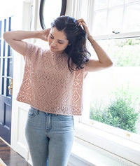 Boxy Lace Tee by Churchmouse Yarns and Teas