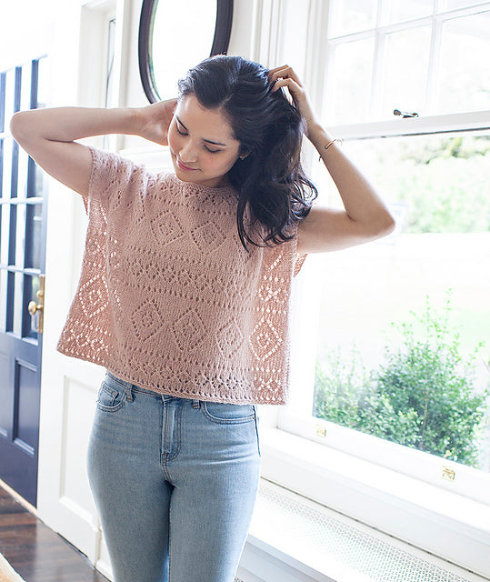 Boxy Lace Tee by Churchmouse Yarns and Teas