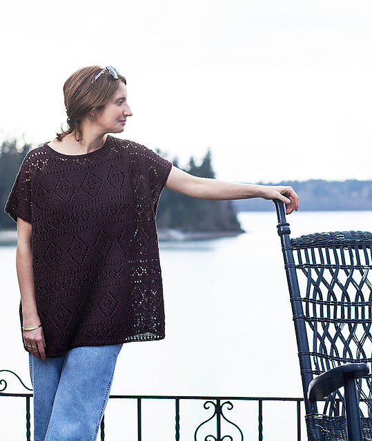 Boxy Lace Tee by Churchmouse Yarns and Teas