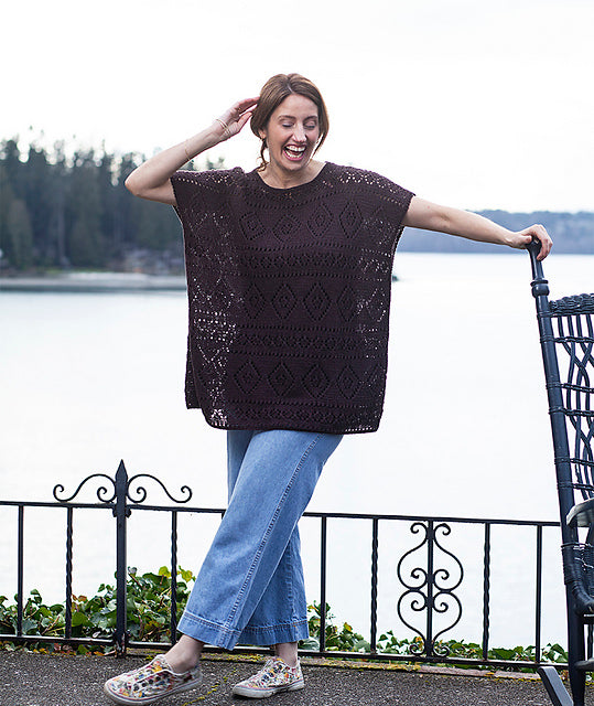 Boxy Lace Tee by Churchmouse Yarns and Teas