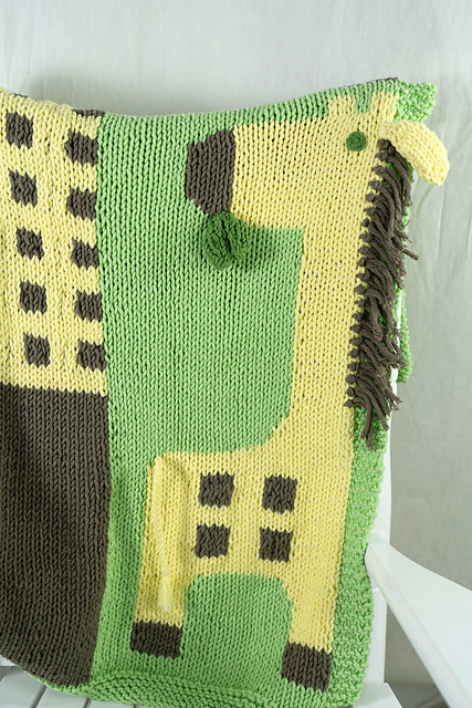 Giraffe Blanket by Amy Bahrt