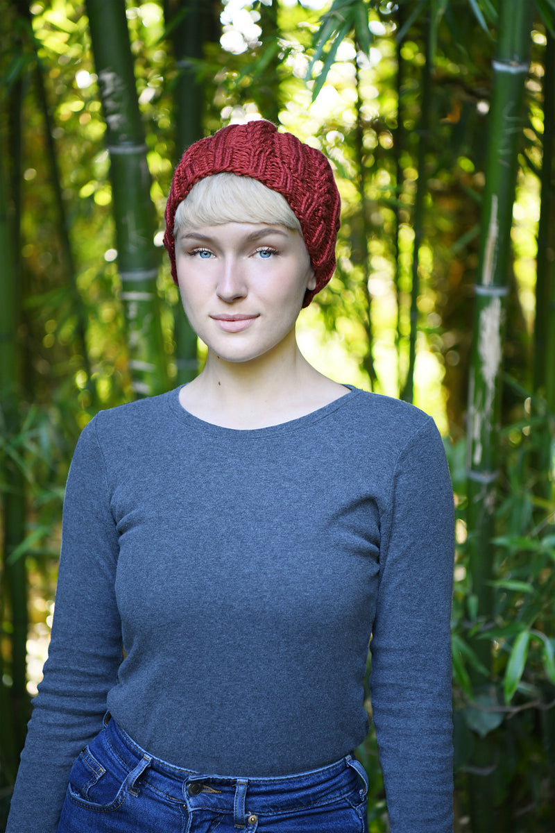 Chunky Cabled Hat by Shannon Dunbabin