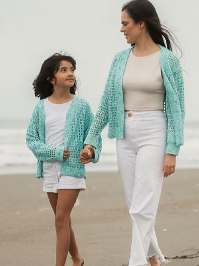 Manuela Cardigan girl by Amano Yarns