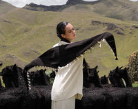 Runa Shawl by Vanessa Coscarelli Black