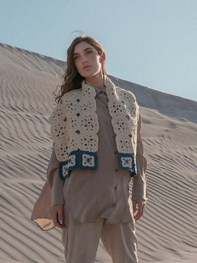 Adela Crochet Scarf by Laura Zukaite