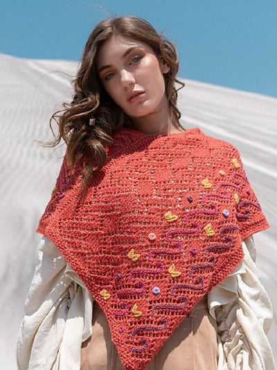 Arlet Embroidered Poncho by Amano Yarns