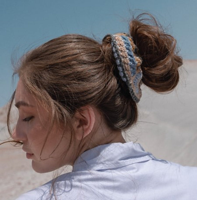 Berta Scrunchy by Vanessa Coscarelli Black