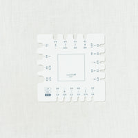 Clover Swatch Ruler and Needle Gauge – Wool and Company