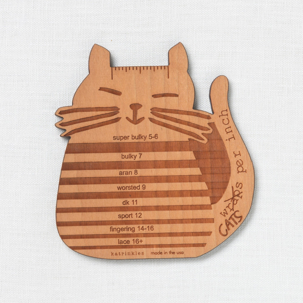 Katrinkles "Cats Per Inch" Wraps Per Inch Gauge Tool