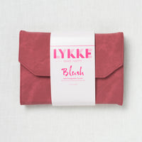 Lykke Blush 5" Interchangeable Circular Needle Set, Crimson Denim Case