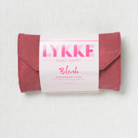 Lykke Blush 3.5" Interchangeable Circular Needle Set, Crimson Denim Case
