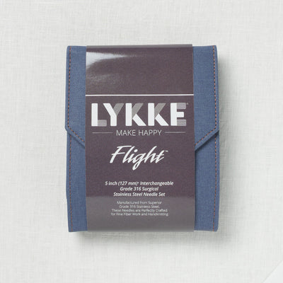 Lykke Flight 5" Interchangeable Needle Set, US 10.75-17, Denim