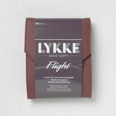 Lykke Flight 5" Interchangeable Needle Set, US 10.75-17, Maroon