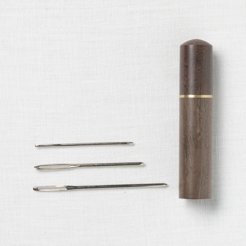 Fox & Pine Darning Needle Set, Dark Wood