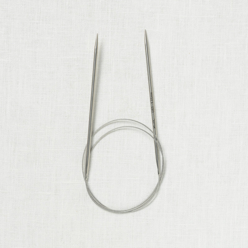 KnitPro Stelo Stainless Steel Lace Fixed Circular Needles 32"