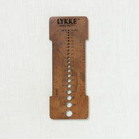Lykke Rosewood Needle Sizer & Gauge Tool