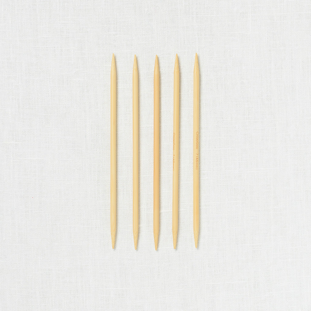 ChiaoGoo Natural Bamboo Double Point 6"