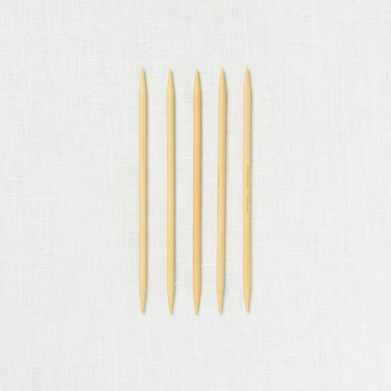 ChiaoGoo Natural Bamboo Double Point 6"