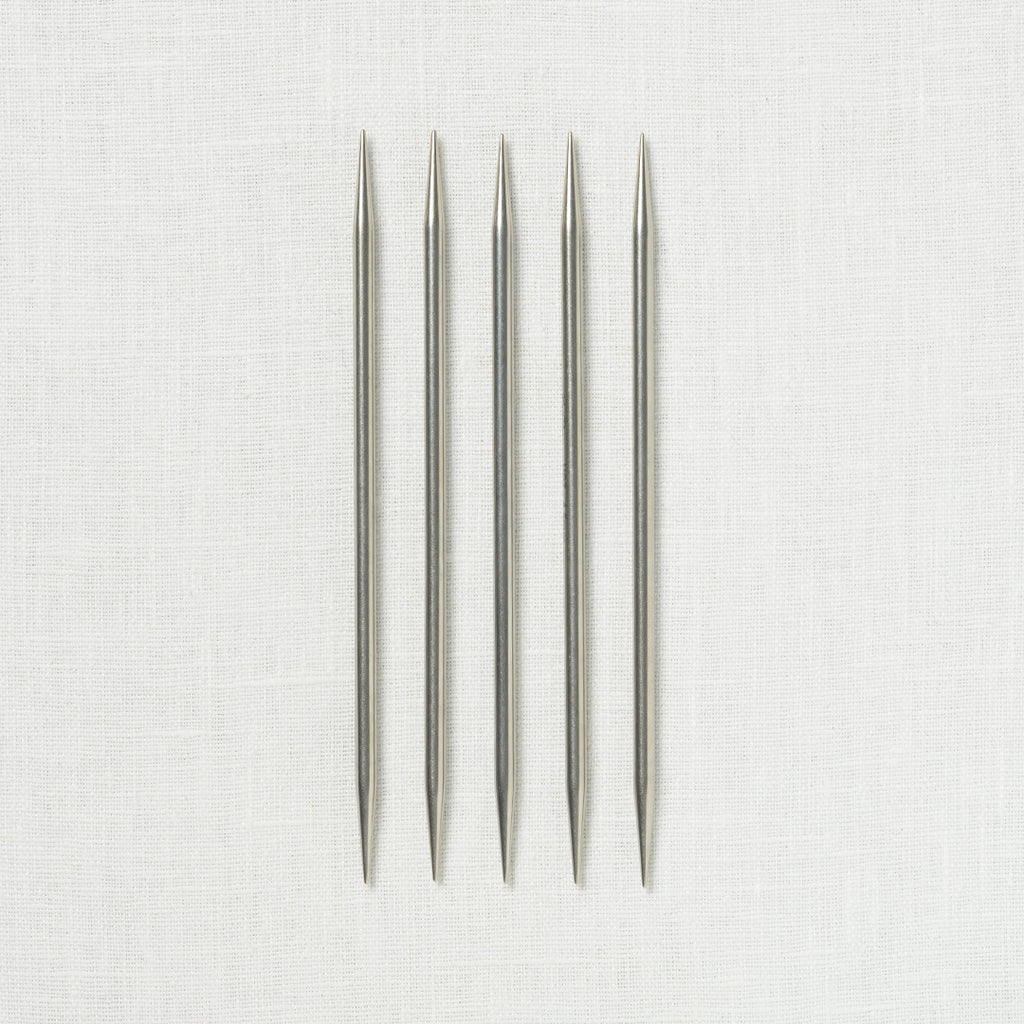 KnitPro Stelo Stainless Steel Double Point 6"