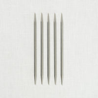 KnitPro Stelo Stainless Steel Double Point 6"