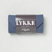 Lykke Flight 3.5" Deluxe Interchangeable Needle Set, US 3-10.5, Denim