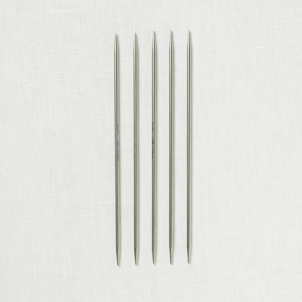 KnitPro Stelo Stainless Steel Double Point 8"