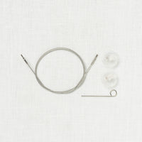 Lykke Braided Steel Fixed Interchangeable Cable, Mini (fits US 0-2.5 needles)