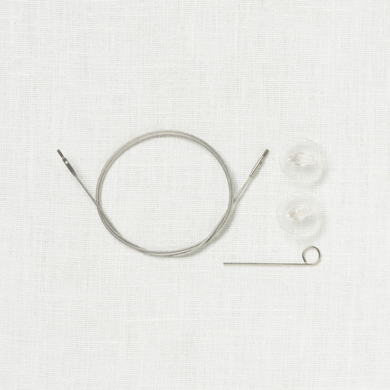 Lykke Braided Steel Fixed Interchangeable Cable, Mini (fits US 0-2.5 needles)