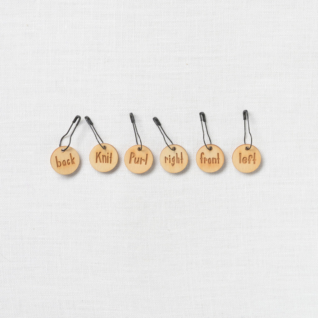 Katrinkles Wood Instruction Stitch Marker Set