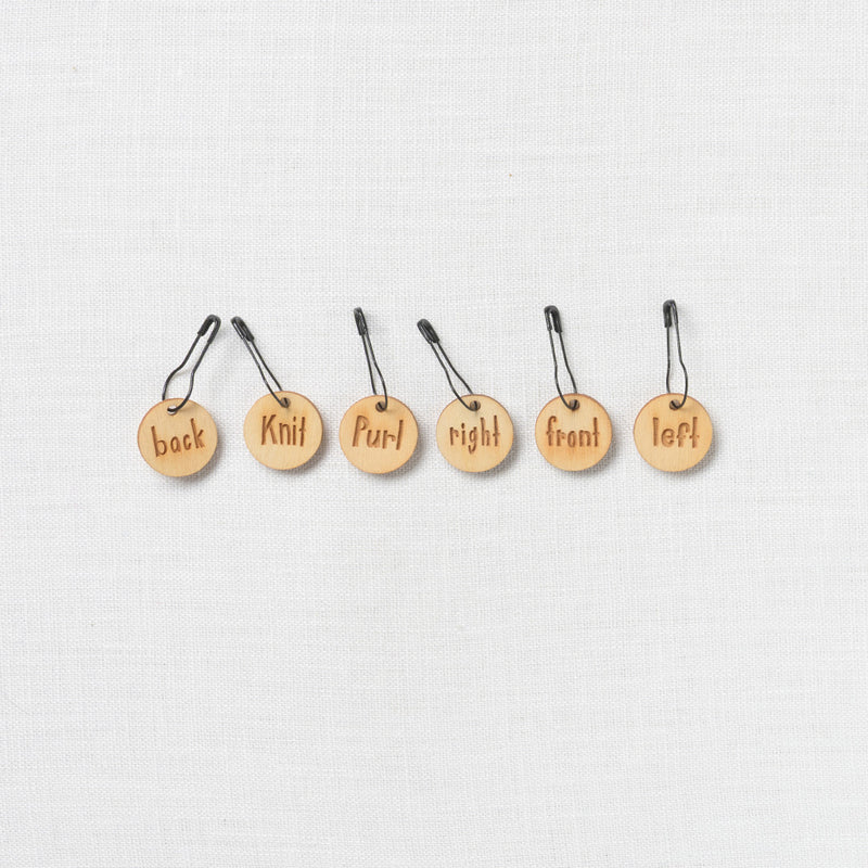 Katrinkles Wood Instruction Stitch Marker Set