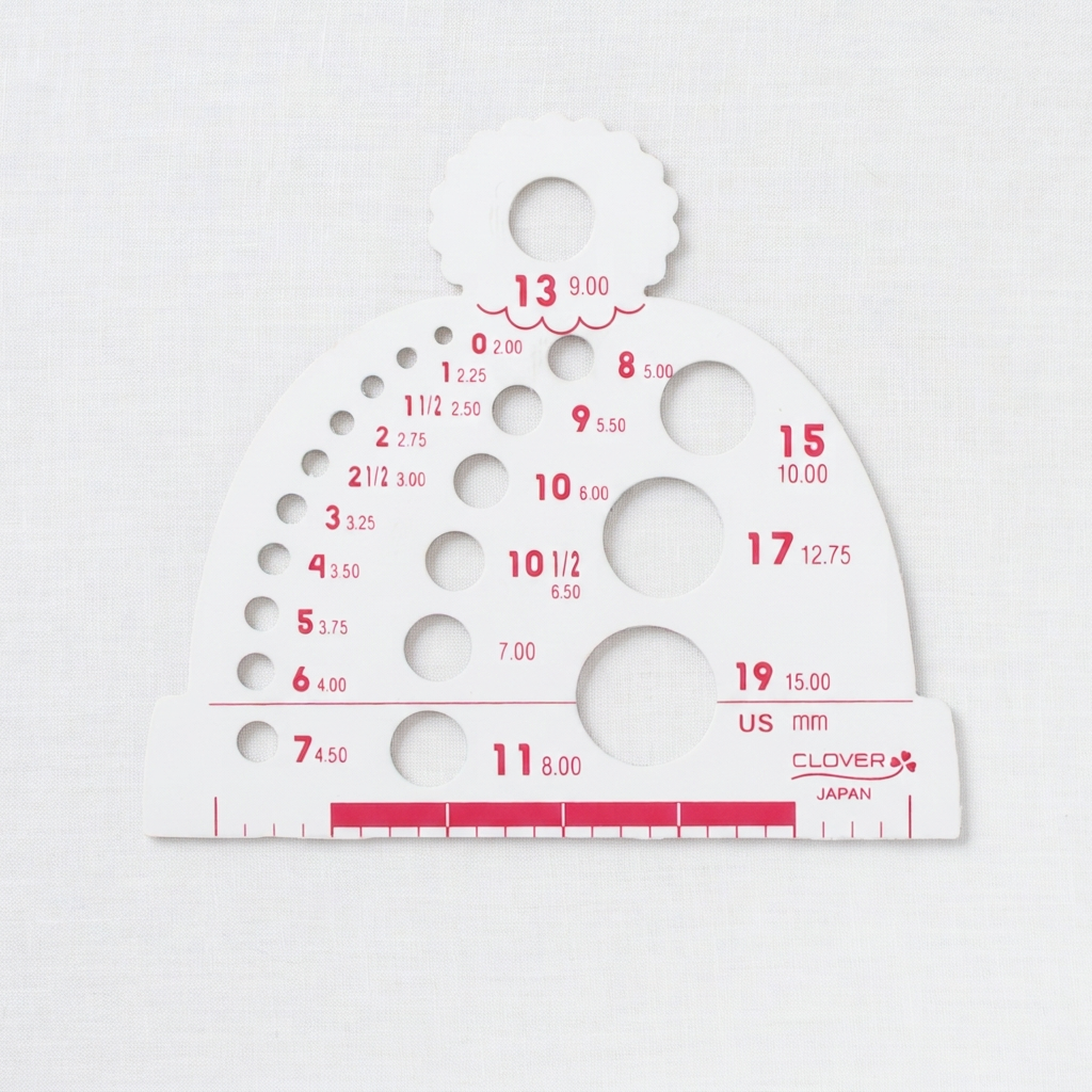 Clover Knitting Needle Gauge