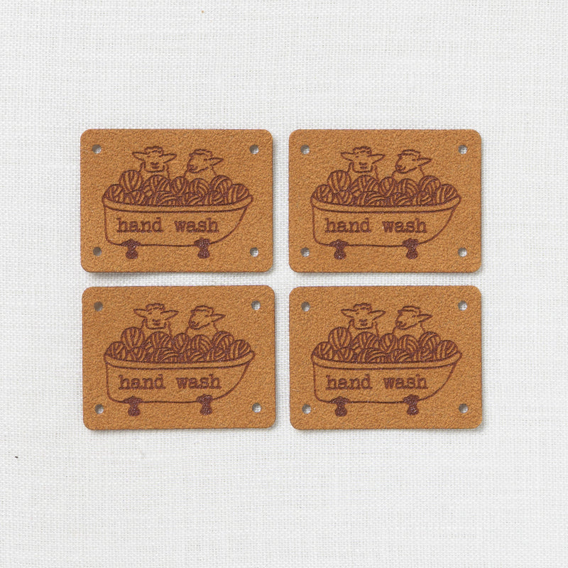 Katrinkles Faux Suede Hand Wash Sheep Tags