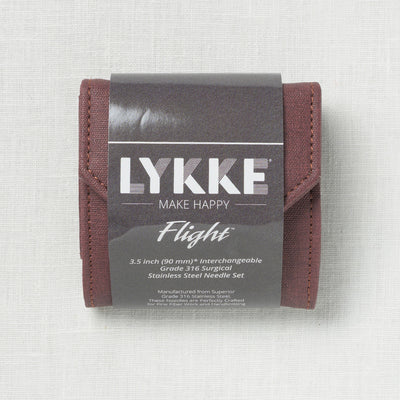 Lykke Flight 3.5" Interchangeable Mini Needle Set, US 0-2.5, Maroon