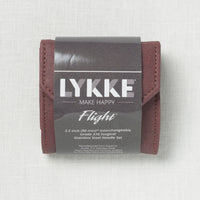 Lykke Flight 3.5" Interchangeable Mini Needle Set, US 0-2.5, Maroon
