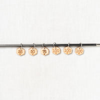 Katrinkles Wood Cast-on Counting Ring Stitch Markers