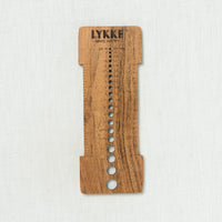 Lykke Acacia Wood Needle Sizer & Gauge Tool