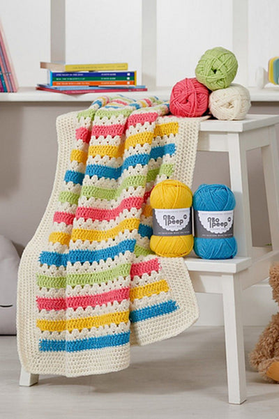 WYS Bo Peep Luxury DK Carnival Crochet Baby Blanket Kit