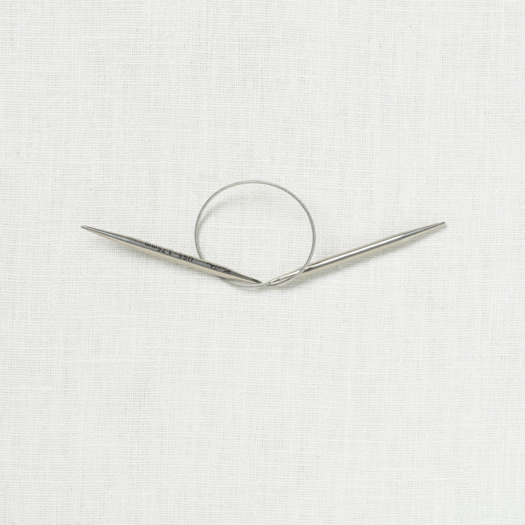 KnitPro Stelo Stainless Steel Lace Fixed Circular Needles 10"