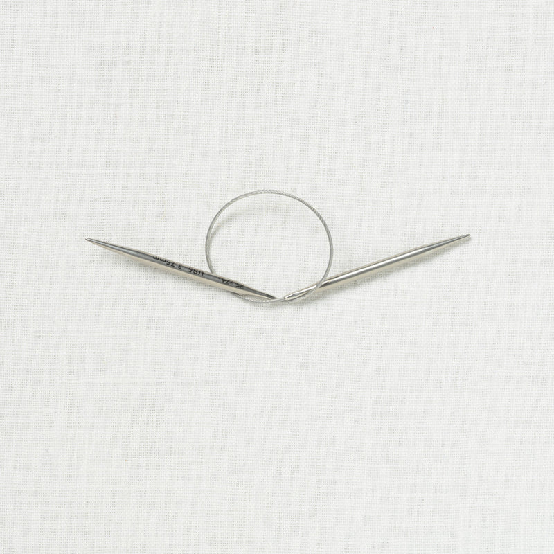 KnitPro Stelo Stainless Steel Lace Fixed Circular Needles 10"