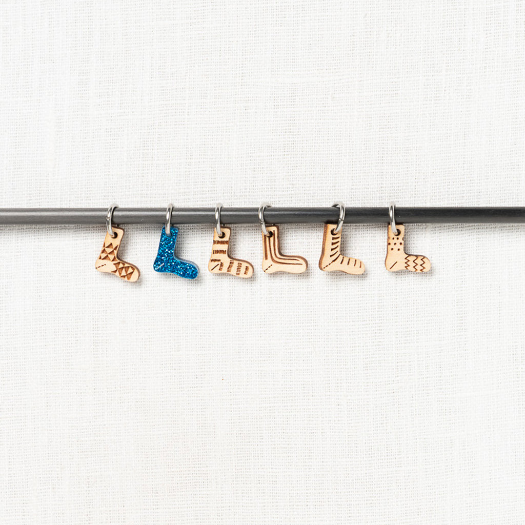 Katrinkles Tiny Sock Ring Stitch Markers (Limited Edition)