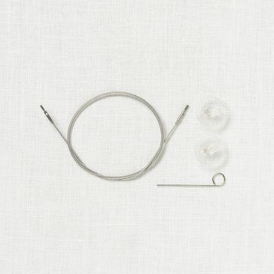 Lykke Braided Steel Swivel Interchangeable Cable, Standard (fits US 3-17 needles)