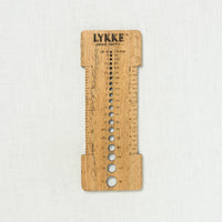 Lykke Mango Wood Needle Sizer & Gauge Tool