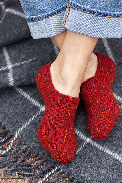 Cozy Slipper Socks by Churchmouse Yarns and Teas