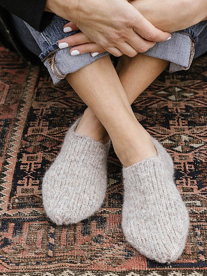 Cozy Slipper Socks by Churchmouse Yarns and Teas