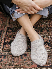 Cozy Slipper Socks by Churchmouse Yarns and Teas